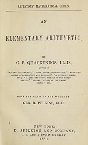 Cover of: An elementary arithmetic