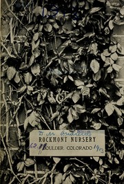 Cover of: 1913 general catalogue of Rockmont Nursery