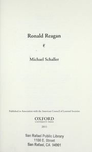 Cover of: Ronald Reagan