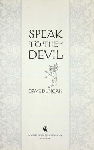 Speak to the devil by Dave Duncan