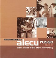 Cover of: Universitatea de Stat "Alecu Russo" din Bălţi = Alecu Russo Balti State University
