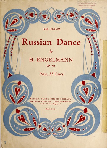 Russian dance by Engelmann, H. omposer