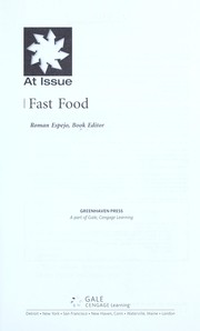 Cover of: Fast food by Roman Espejo, book editor.