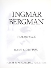 Cover of: Ingmar Bergman: film and stage