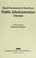Cover of: Basic documents of American public administration, 1776-1950