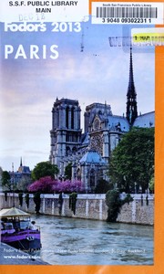 Cover of: Fodor's 2013 Paris
