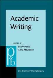 Cover of: Academic writing intercultural and textual issues by 