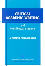 Cover of: Critical academic writing and multilingual students