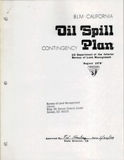 Cover of: BLM California oil spill contingency plan