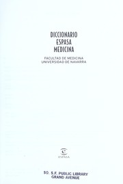 Cover of: Diccionario Espasa Medicina (Coleccion Diccionarios Espasa) by 