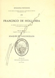 Cover of: Francisco de Hollanda by Joaquim de Vasconcellos