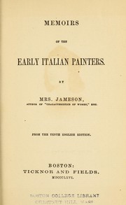 Cover of: Mrs. Jameson's works