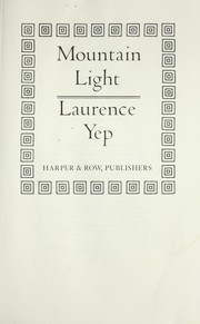 Cover of: Mountain light