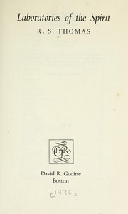 Cover of: Laboratories of the spirit