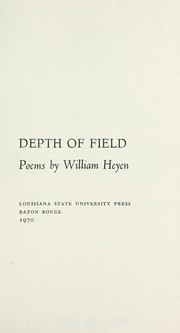 Cover of: Depth of field: poems.
