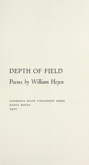 Cover of: Depth of field by William Heyen