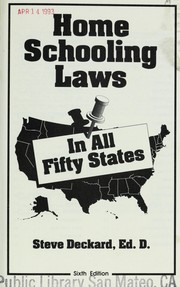 Cover of: Home schooling laws : in all fifty states by 