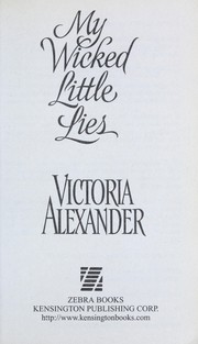 Cover of: My wicked little lies