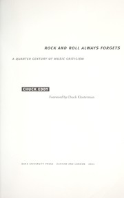 Cover of: Rock and roll always forgets