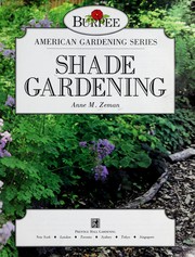 Cover of: Shade Gardening (Burpee American Gardening Series)