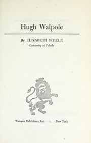 Hugh Walpole by Elizabeth Steele