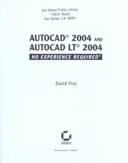 Cover of: AutoCAD 2004 and AutoCAD LT 2004 : no experience required by 