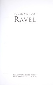 Cover of: Maurice Ravel by Roger Nichols