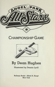 Cover of: Championship game