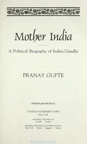 Cover of: Mother India by Pranay Gupte