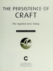 The persistence of craft : the applied arts today
