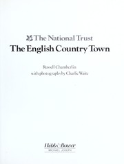 Cover of: The English country town