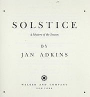 Cover of: Solstice : a mystery of the season