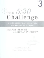 Cover of: The 5:30 challenge : 5 ingredients, 30 minutes, dinner on the table by 