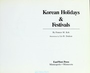 Cover of: Korean holidays & festivals by 