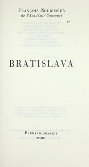 Cover of: Bratislava by François Nourissier