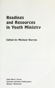 Cover of: Readings and resources in youth ministry