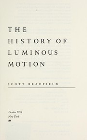 Cover of: The history of luminous motion