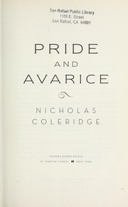 Pride and avarice