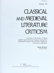 Cover of: Classical and medieval literature criticism by Jelena O. Krstovic