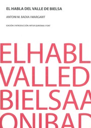 Cover of: El habla del Valle de Bielsa (Pirineo aragonés) by 