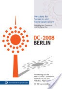 Cover of: Metadata for Semantic and Social Applications by 