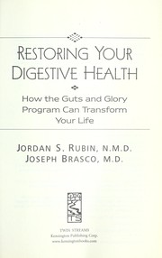Cover of: Restoring your digestive health by Jordan S. Rubin