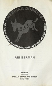 Cover of: Herding donkeys | Ari Berman
