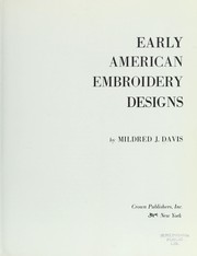 Cover of: Early American embroidery designs