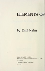 Cover of: Elements of conducting