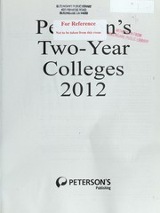 Cover of: Peterson's two-year colleges 2012