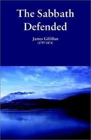 Cover of: The Sabbath Defended