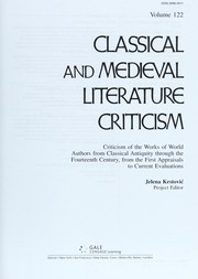 Cover of: Classical and medieval literature criticism by Jelena O. Krstovic