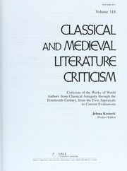 Cover of: Classical and medieval literature criticism by Jelena O. Krstovic