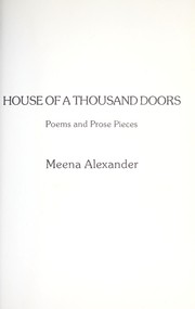 Cover of: House of a thousand doors : poems and prose pieces by 